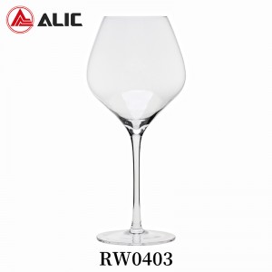 Lead Free Hand Blown Burgundy Wine Glass Goblet 600ml RW0403