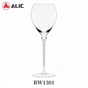 High Quality Lead Free Hand Blown Burgundy Wine Glass Goblet 390ml RW1301