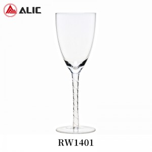 High Quality Lead Free Hand Blown Burgundy Wine Glass Goblet 270ml RW1401