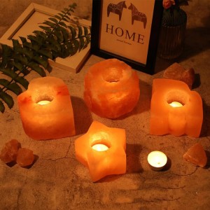 Scented Candle with Rock Holder   SC-0517