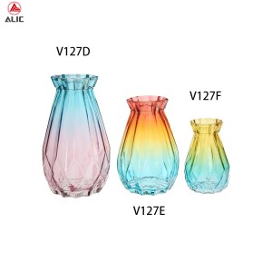 Best Selling Hand Painted Vase multicolors V127D+V127E+V127F