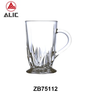 Lead Free High Quantity Machine Made Glass Tea Cup Milk Cup ZB75112