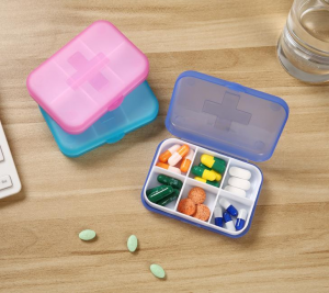Pill Organizer 6 Compartments JS-042