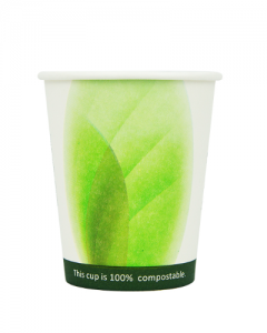 Eco friendly compostable free plastic single wall hot drink paper cups coffee cup