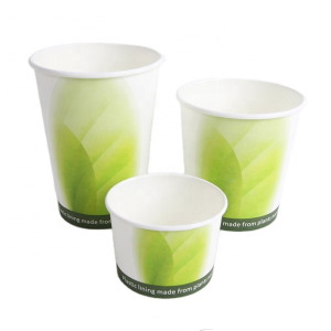 Eco friendly compostable free plastic single wall hot drink paper cups coffee cup